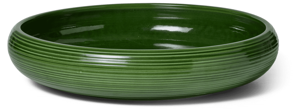 Kahler skál 34cm grøn