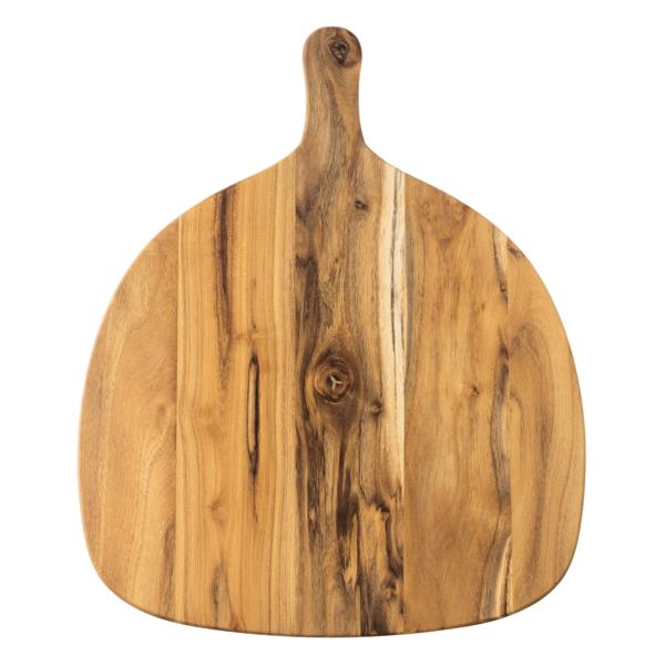 Raw teak pizza serveringsbretti 32 x 24 cm