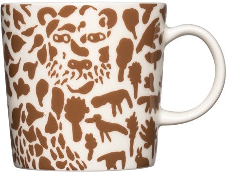 Iittala Oiva Toikka krúss cheeta brúnt/hvítt 30cl