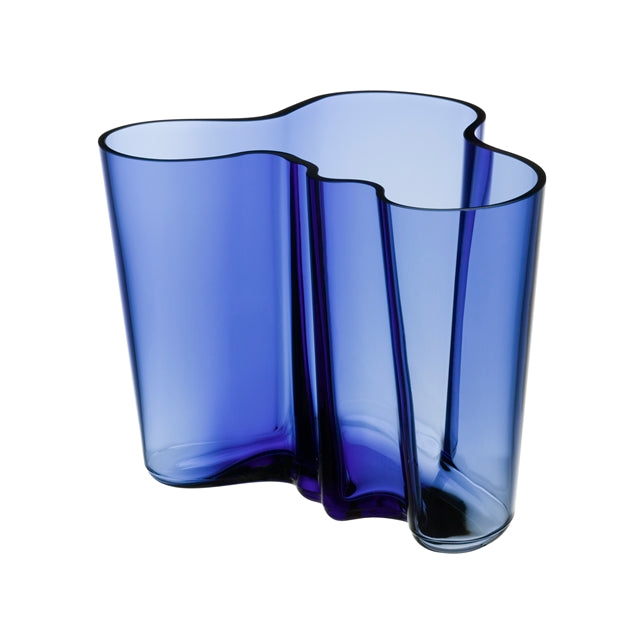 Iittala Alvar Alto vasi ultra marine bláur