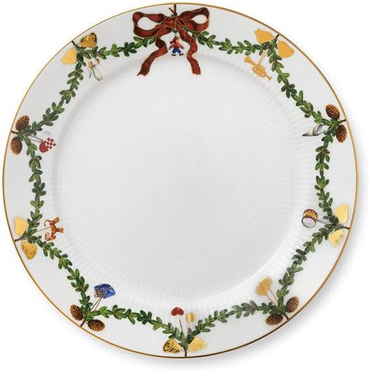 Royal Copenhagen Stjerne Riflet Jul tallerkur 27 cm