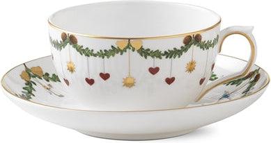 Royal Copenhagen Stjerne Riflet Jul tekoppur 32 cl