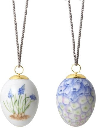 Royal Copenhagen 2023 2stk egg Perlu Hyasint