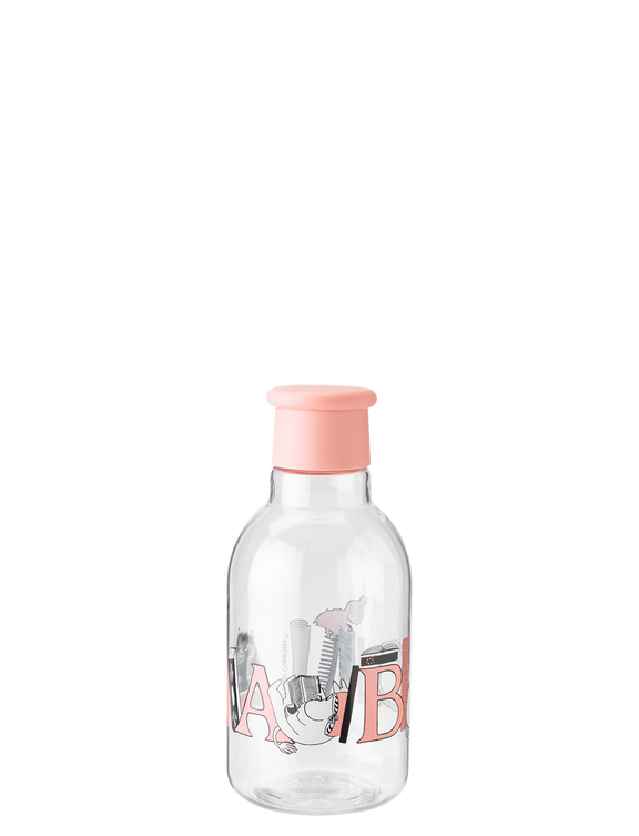 Mumi ABC fløska 0,5 L pink